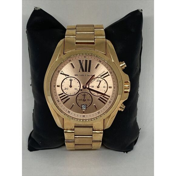 Michael Kors Bradshaw MK5503 Women Stainless Steel Analog Dial Wrist Watch MP109 - Picture 1 of 12